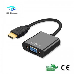 Câble de conversion mâle / femelle vers femelle 1080p HDMI vers VGA femelle Code: FEF-HIC-001